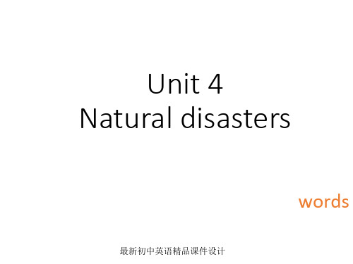 牛津深圳版英语九年级级下Unit4 Natural disasters教学课件 words