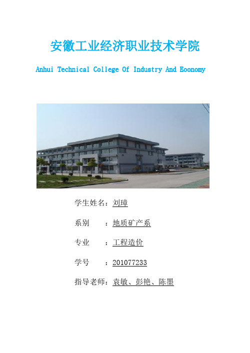 安徽工业经济职业及技术学院实习报告