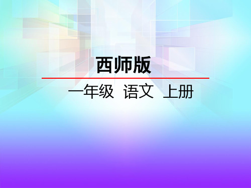 西师大版一年级语文上册《识字一  保护器官》课件