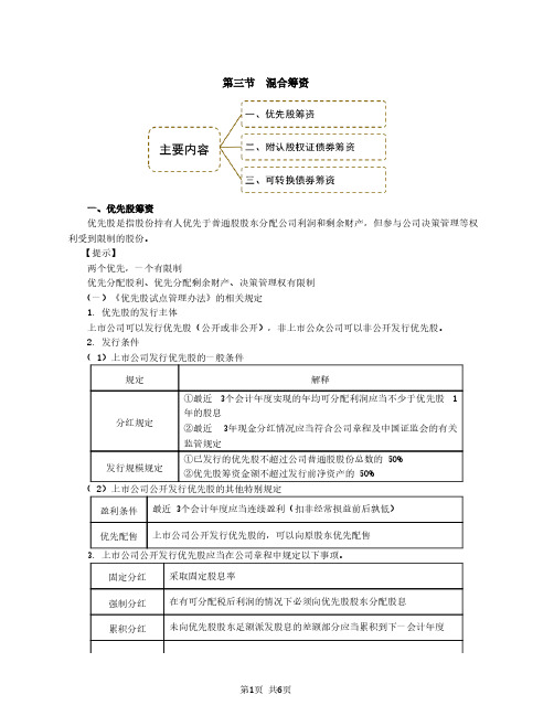 2020注会(CPA) 财管 第74讲_优先股筹资与附认股权证债券筹资(1)