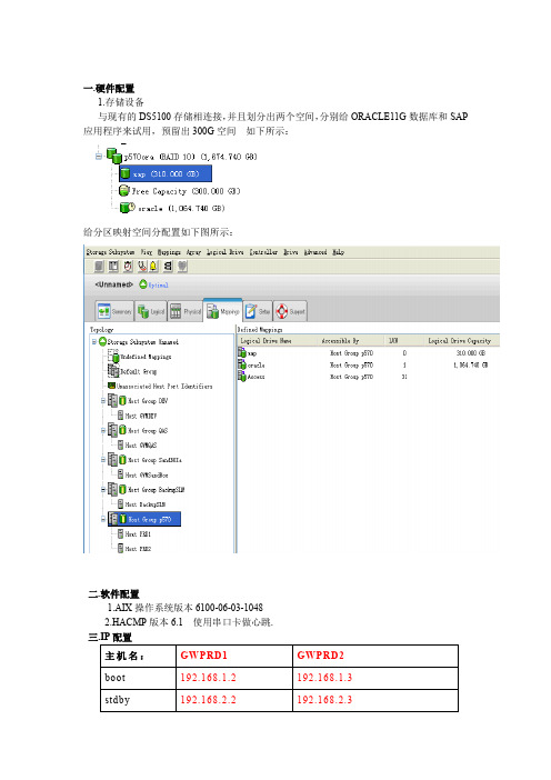 P570双机互备+DS5100+SAN存储+HACMP6.1详细配置方法