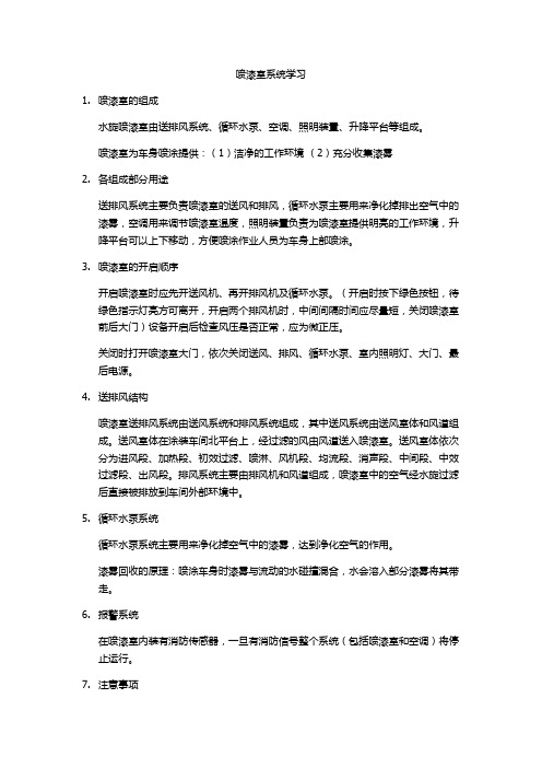 喷漆室系统学习总结