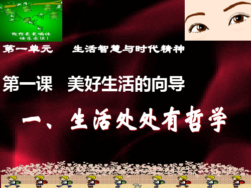 高中政治美好生活的向导课件 新课标 人教版 必修4