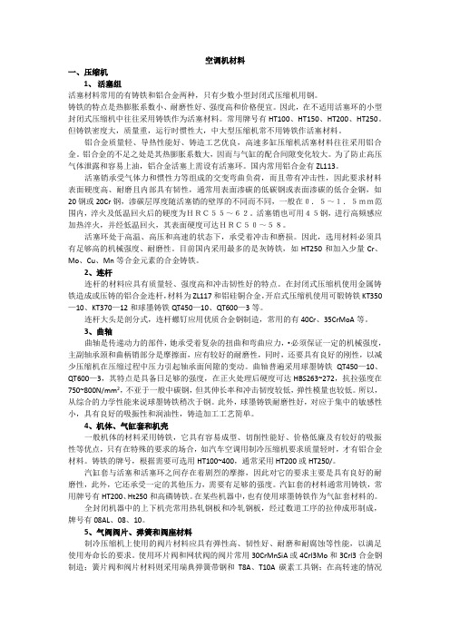 空调钣金常用材料