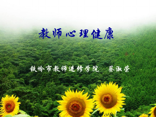 教师心理健康讲座
