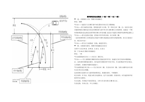 倒车、移位