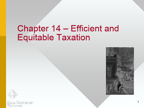 公共政策的经济分析(英文)Chap14 Efficient and Equitable Taxation[精]