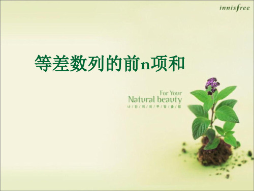 《等差数列的前n项和》公开课课件