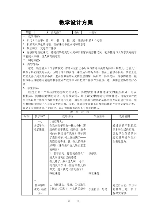 19 杏儿熟了