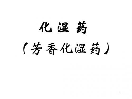 化湿药