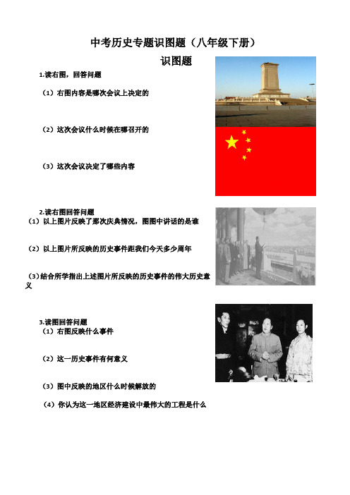 中考历史专题识图题(八年级下册)