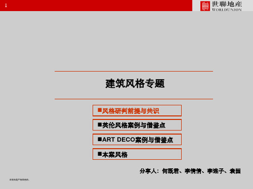 英伦与ARTDECO风格专题