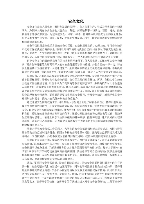安全文化