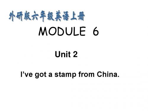 外研版(三起)英语六年级上Module6 Unit2课件