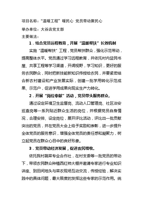 党建创新项目