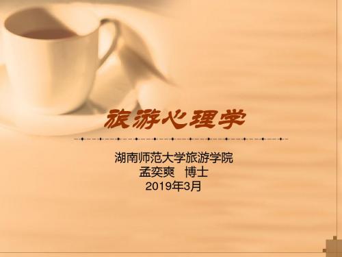 旅游心理学复习精选精品文档