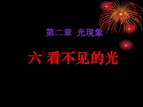 人教版《2.6看不见的光  》ppt课件