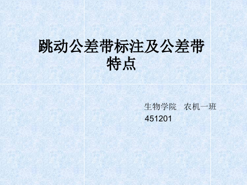 跳动公差带标注及