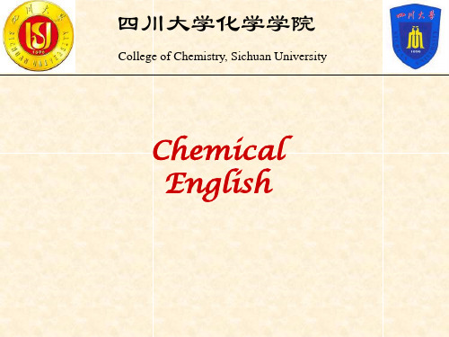 introduction,+week+1  化学专业英语 教学课件