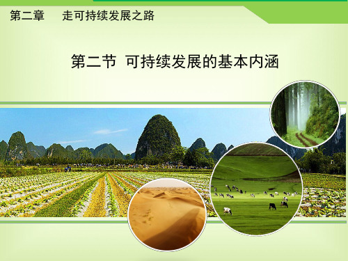 鲁教版高中地理必修三2.2《可持续发展的基本内涵》课件 (共28张PPT)