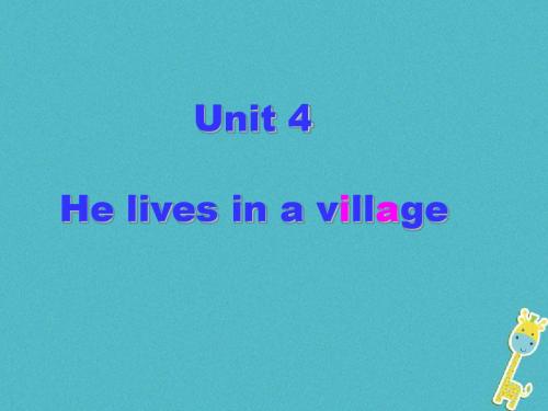 五年级下册英语课件-unit4helivesinavillagePartB｜陕旅版 (共19张PPT)