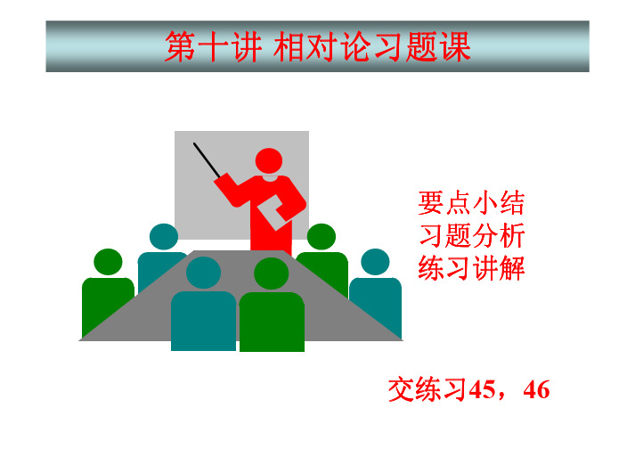 相对论习题课