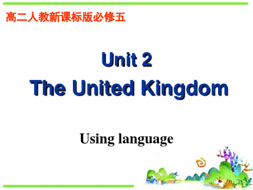 人教版高中英语必修5课件：Unit2 Using language (共54张PPT)