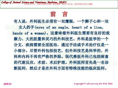 外科手术概述培训课件