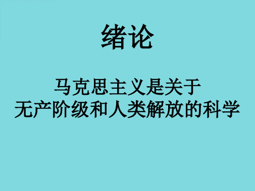 马克思主义基本原理 绪论章PPT(分析“马克思主义”文档)共73张PPT