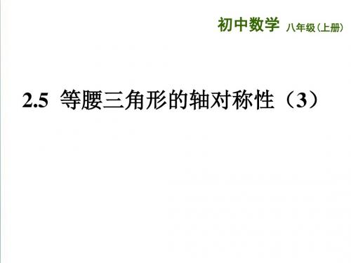 2-5《等腰三角形的轴对称性》课件(3)