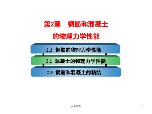钢筋和混凝土的力学性能  ppt课件