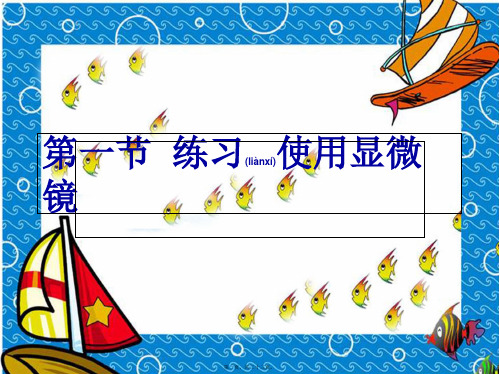 七年级生物上册《第一节 练习使用显微镜》课件 