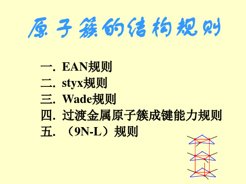 原子簇的结构规则