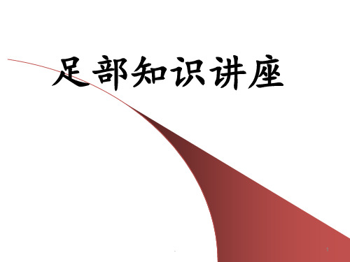 足部知识讲座ppt课件
