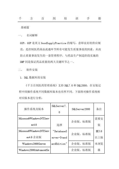 千方百剂指导手册