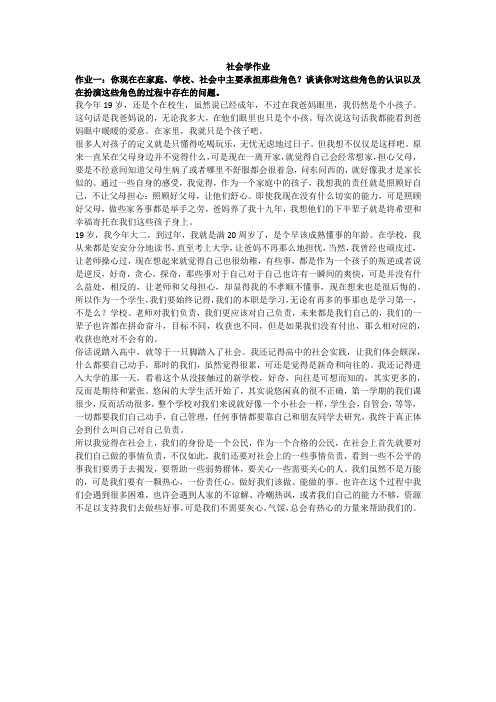 社会学作业