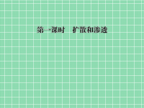 3.2.1扩散和渗透课件(浙科版必修1)