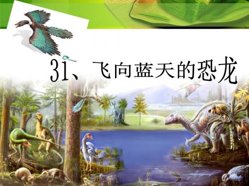 人教版四年级语文31、飞向蓝天的恐龙(完美版)(1)