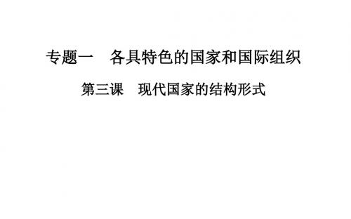 高中政治(人教版选修三)课件+课堂导练+专题检测 专题