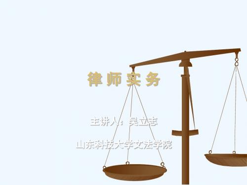 律师实务课件
