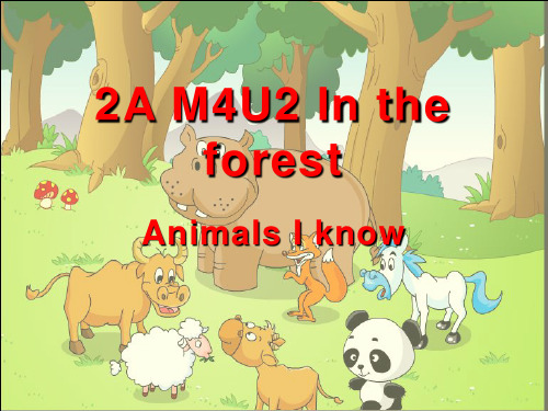 英语二年级上册：Unit 11《In the forest》(1)