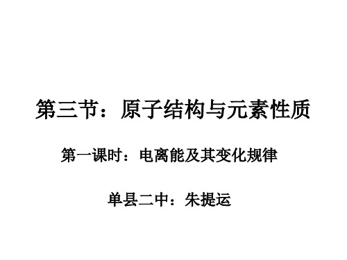 电离能