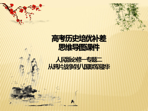 高考历史培优补差辅导课件：人民版必修一专题二  从鸦片战争到八国联军侵华