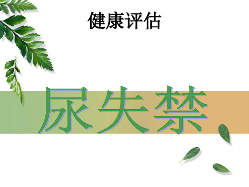 尿失禁ppt课件