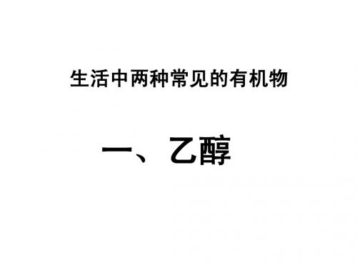 乙醇 最全面的ppt