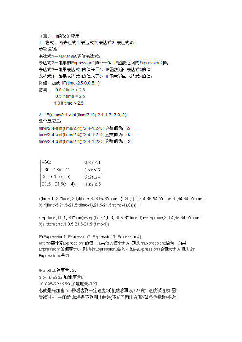 ADAMS-STEP函数