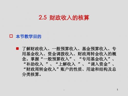 政府财政会计PPT课件