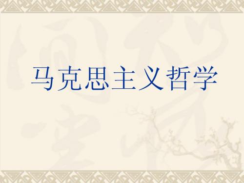 马哲课件(一)