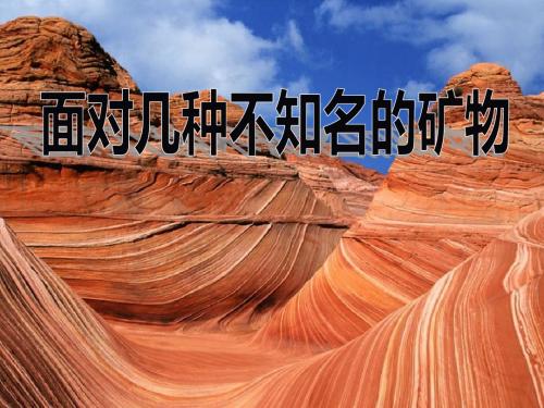 《面对几种不知名矿物》岩石和矿物PPT课件 (共14张PPT)