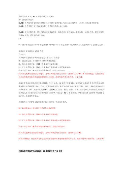 金融学中的M1_M2_M0